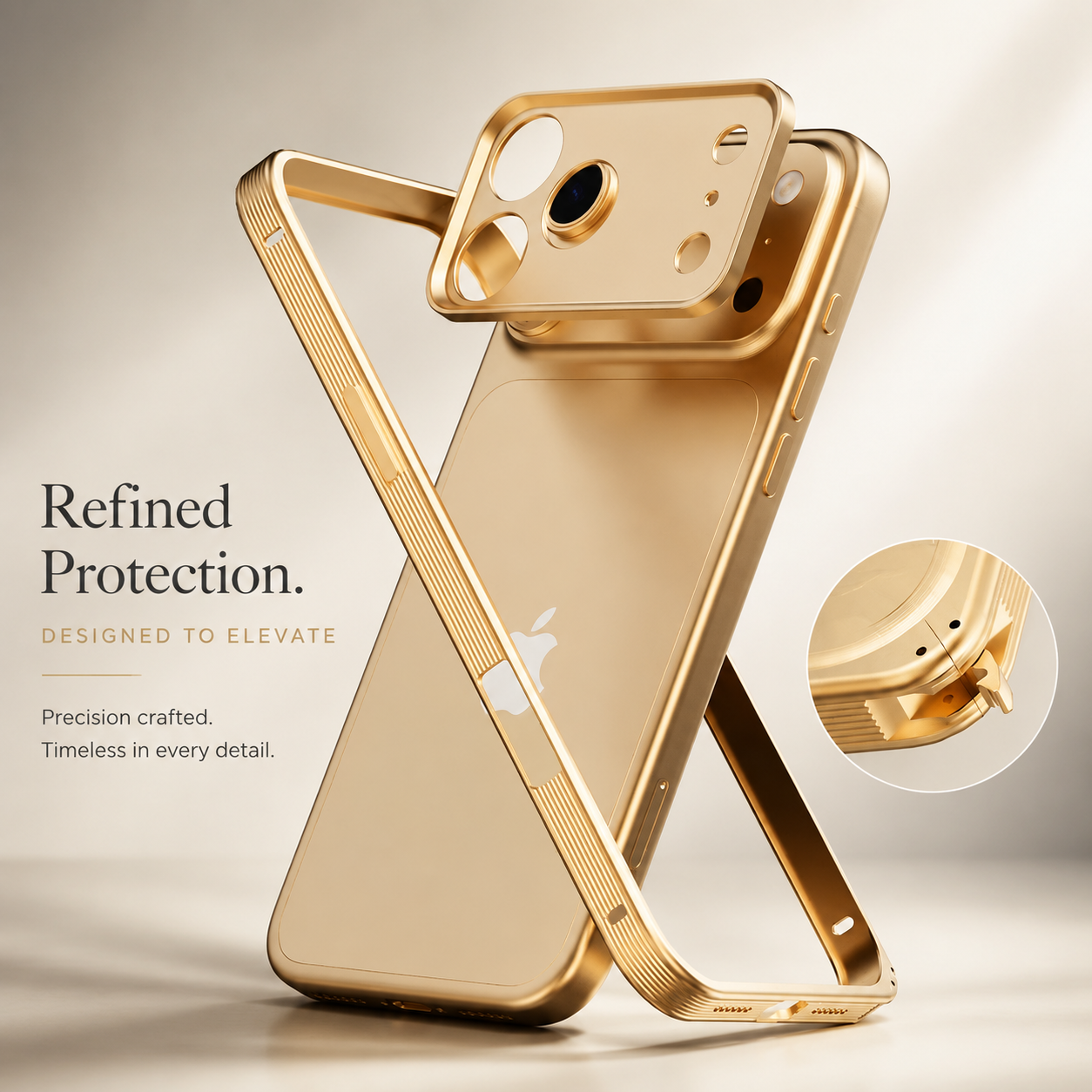 Premium iPhone Case MagSafe Compatible Magnetic Metal Frame Cover Heat Dissipation Design Shockproof Protective Camera Lens Guard Anti Slip Grip Slim Structure