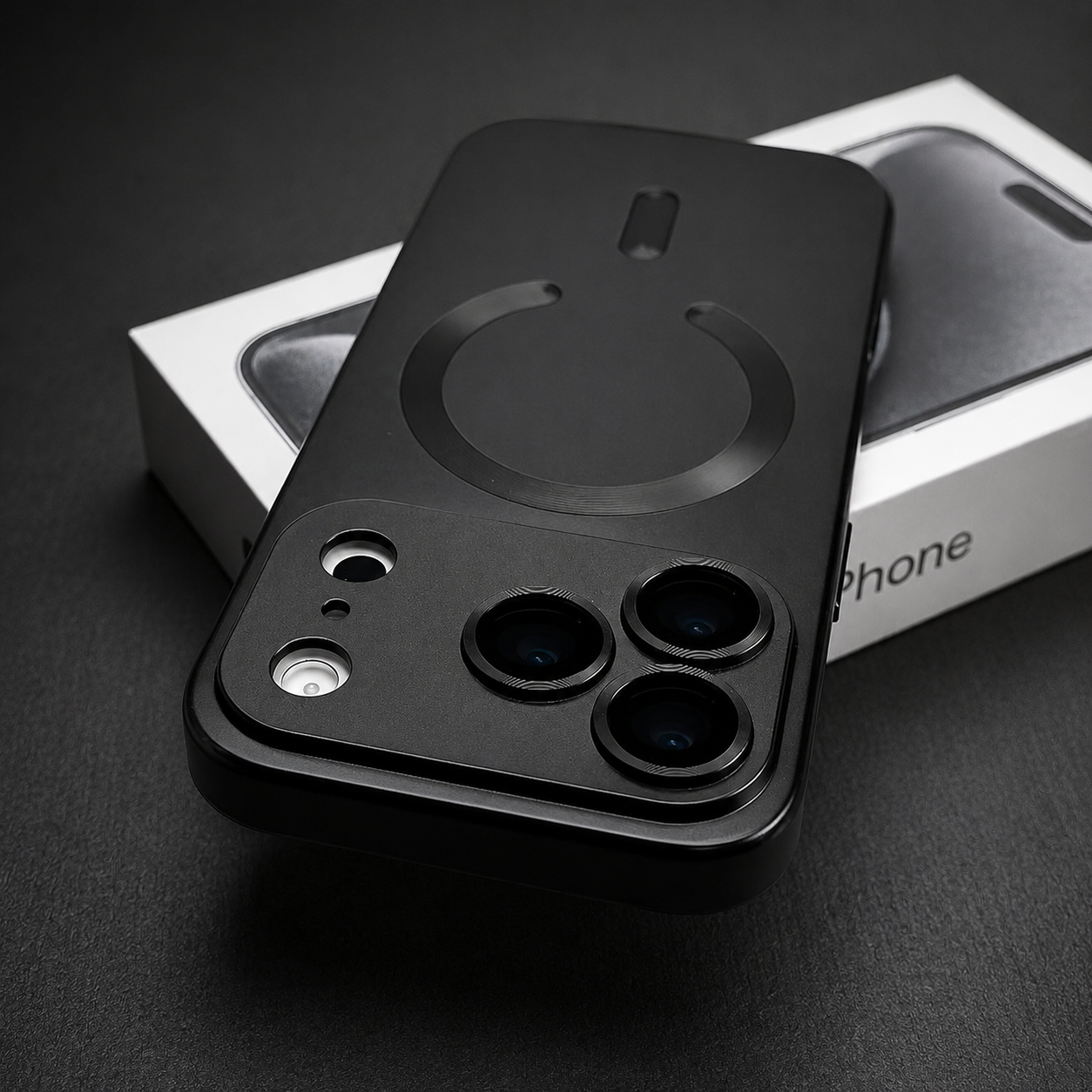 Premium iPhone Case MagSafe Compatible Magnetic Metallic Finish Shockproof Protective Cover Wireless Charging Camera Lens Protection Soft TPU Slim Full Coverage