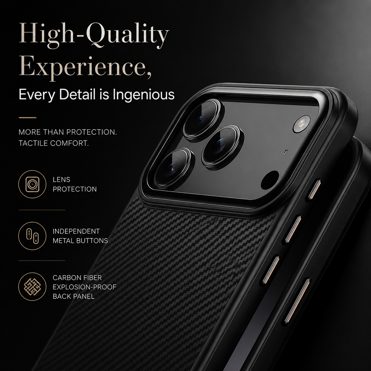 Premium iPhone Case MagSafe Compatible Kevlar Carbon Fiber Cover TPU PC Hybrid Magnetic Shockproof Protective Anti Fingerprint Slim Lightweight Design