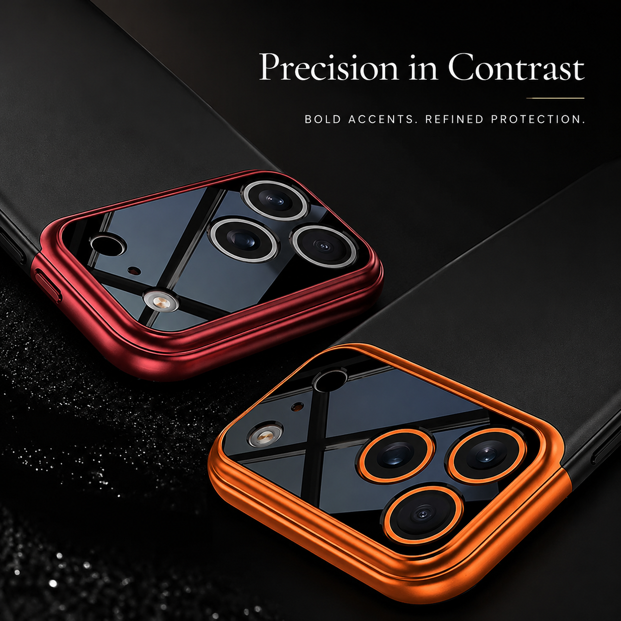 Premium iPhone Case Slim Hard Protective Cover Camera Lens Protection Shockproof Anti Scratch Matte Non Slip Two Tone Full Coverage