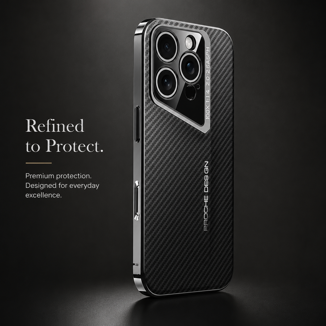 Premium iPhone Case Carbon Fiber Electroplated Protective Cover MagSafe Compatible Magnetic Shockproof Non Slip Anti Fingerprint Full Coverage Design