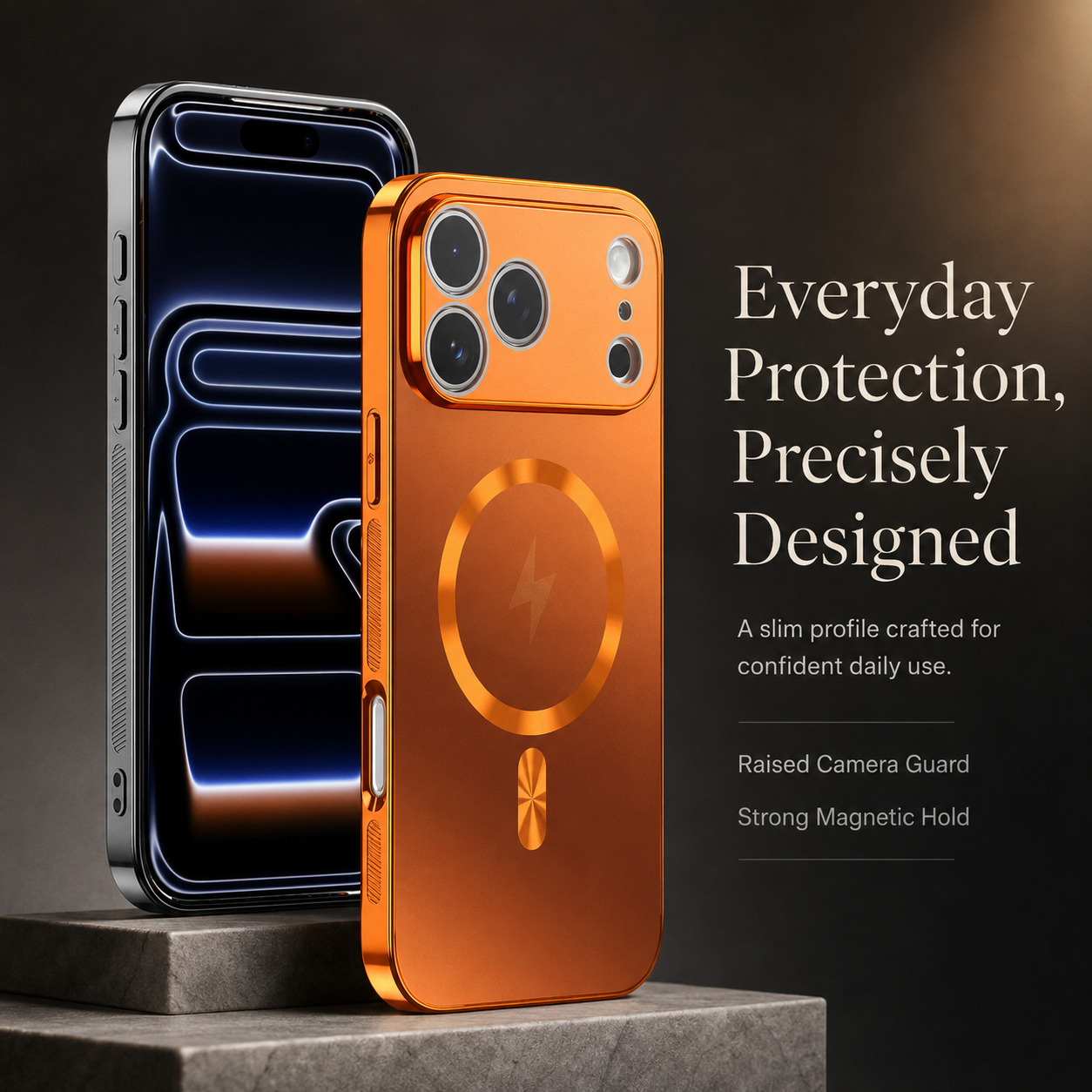 Premium iPhone Case MagSafe Compatible Magnetic Aluminum Frame Electroplated Matte Shockproof Protective Cover Camera Lens Protection Slim Full Coverage
