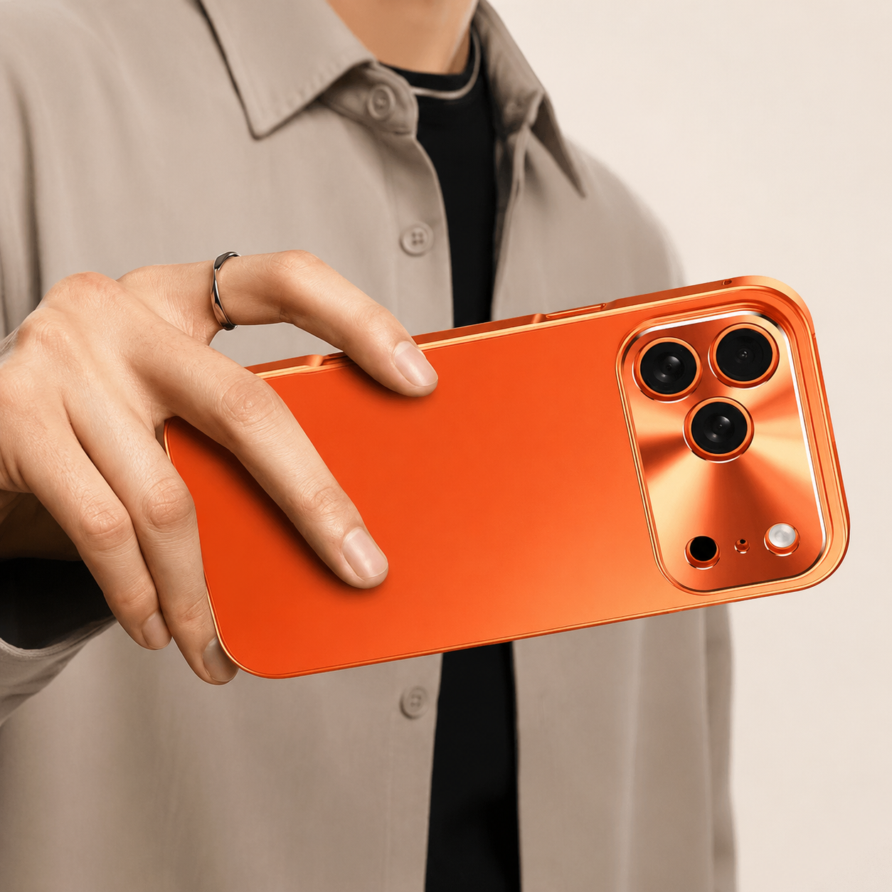 Premium iPhone Case Ultra Thin Aluminum Frame Frosted Matte Back Cover Shockproof Protective Camera Lens Guard Slim Design Full Coverage Anti Fingerprint