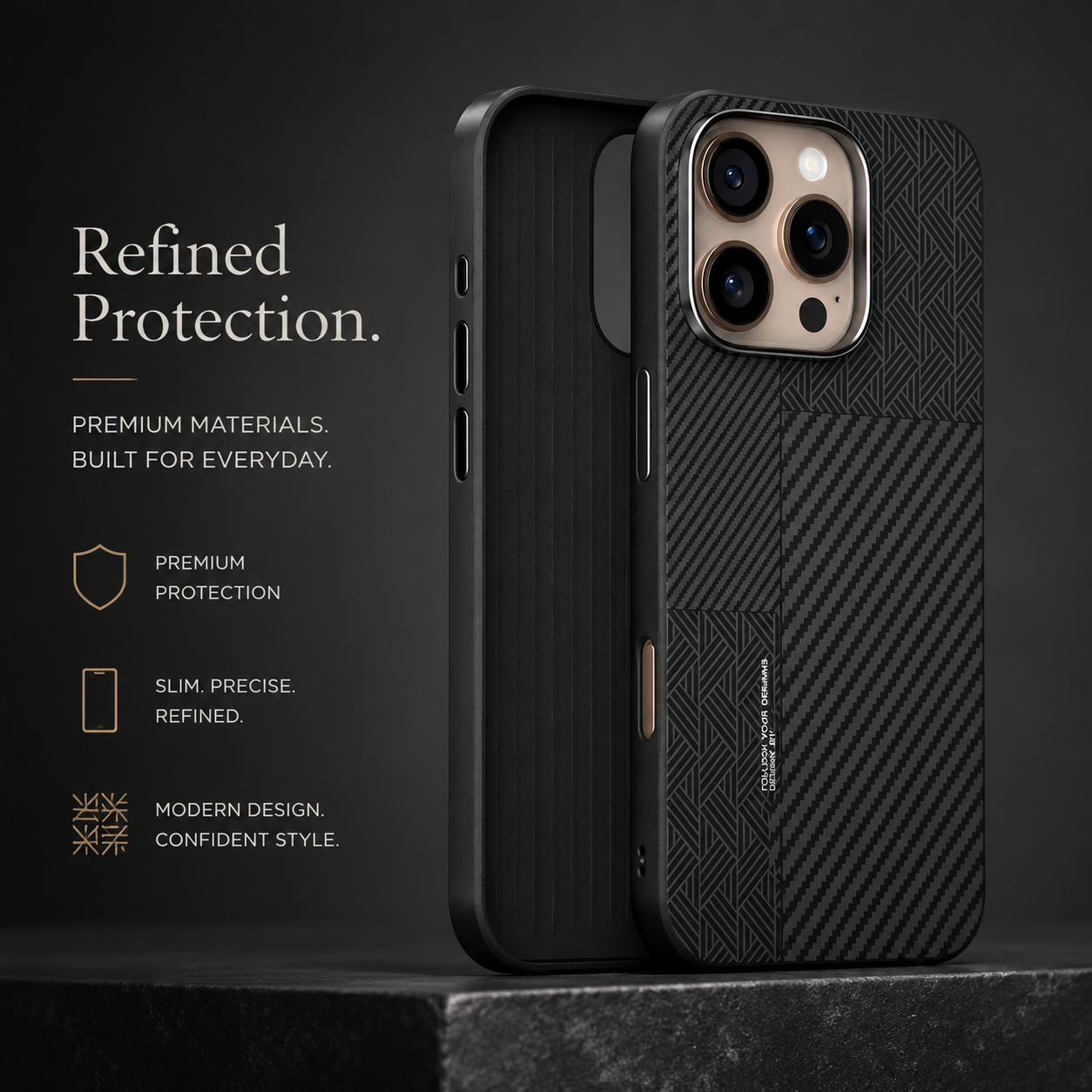 Premium iPhone Case Invisible Magnetic Cover Dual Layer Shockproof Matte Frosted Ultra Slim Full Coverage Camera Protection Anti Fingerprint Design