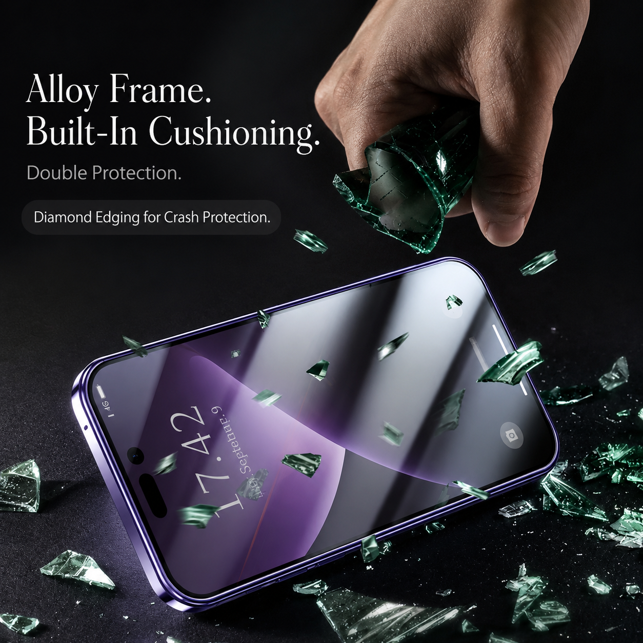 Premium iPhone Case MagSafe Compatible Magnetic Fit Double Sided Tempered Glass Metal Frame 360 Full Body Shockproof Cover Camera Lens Protection Slim Design