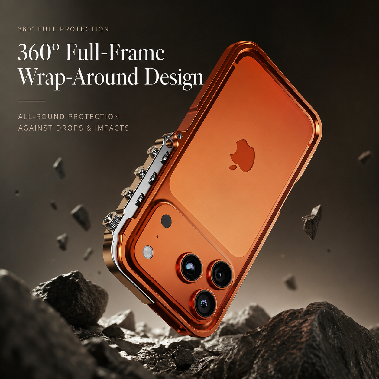 Premium iPhone Case MagSafe Compatible Magnetic Aluminum Bumper Frame Cover Shockproof Edge Protection Heat Dissipation Camera Lens Guard Slim Lightweight