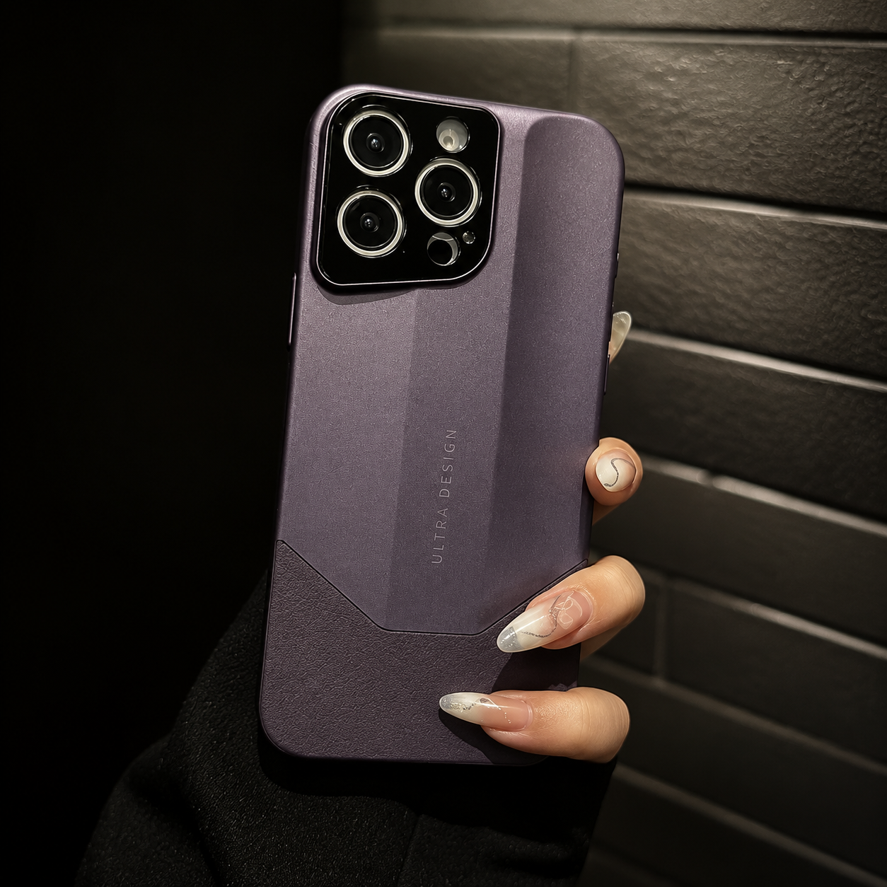 Premium iPhone Case MagSafe Compatible Luxury Leather Protective Cover PC Hybrid Shockproof Anti Scratch Non Slip Slim Camera Lens Protection Full Coverage