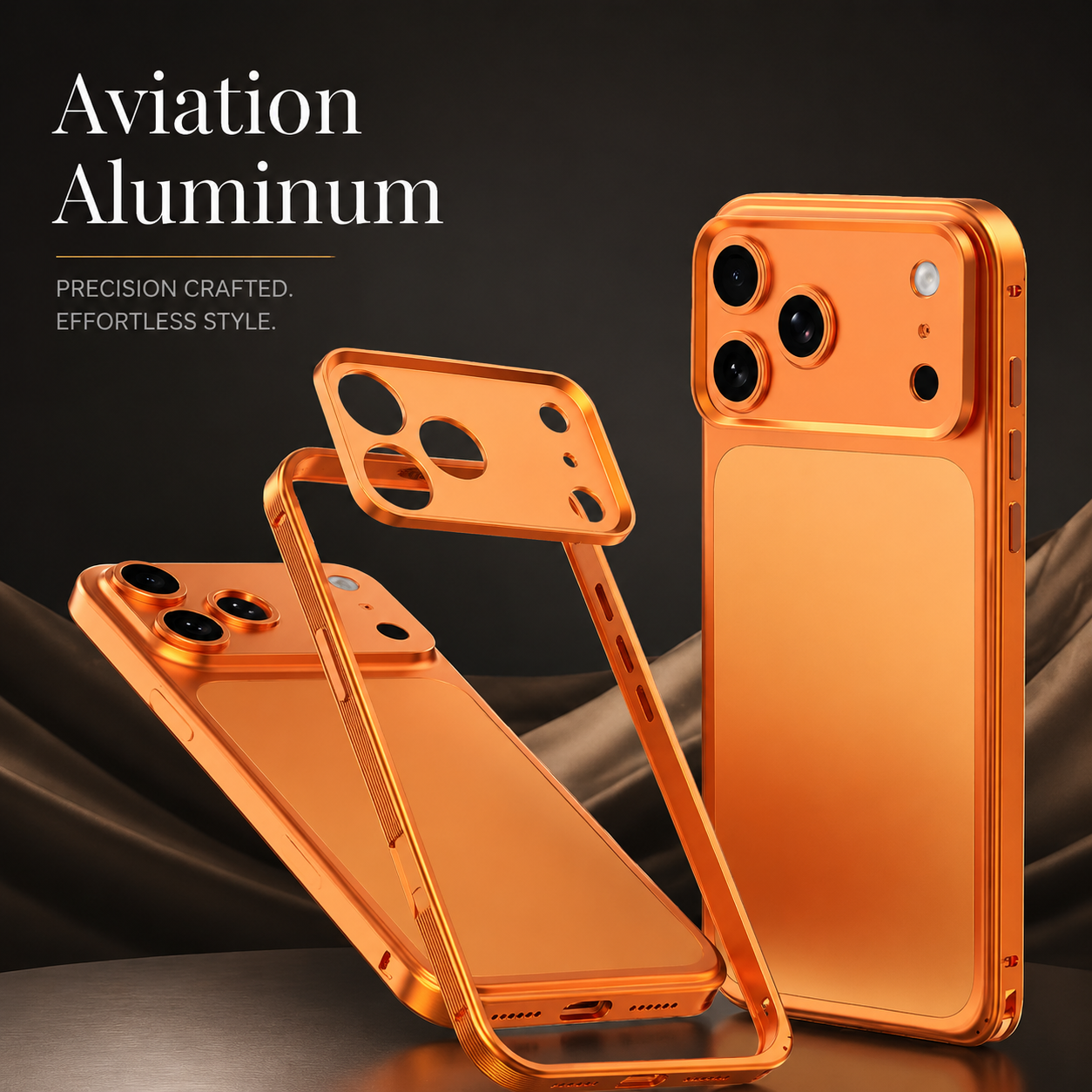 Premium iPhone Case MagSafe Compatible Magnetic Metal Frame Cover Heat Dissipation Design Shockproof Protective Camera Lens Guard Anti Slip Grip Slim Structure