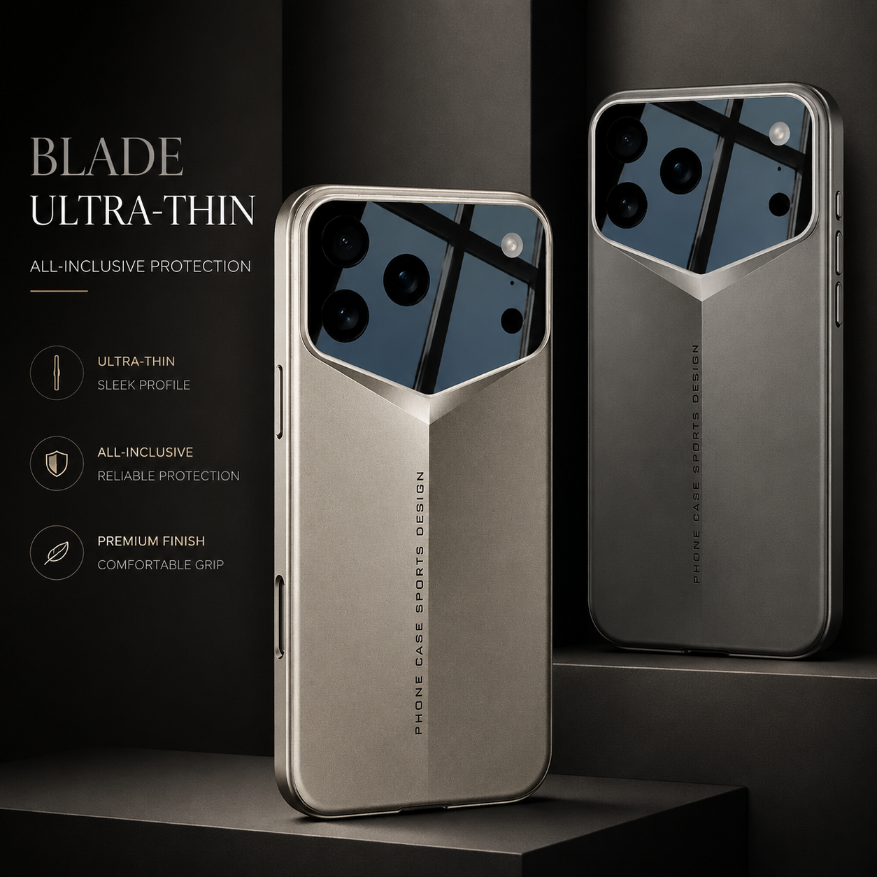 Premium iPhone Case Slim Matte Hard PC Cover Shockproof Anti Fingerprint Full Coverage Camera Lens Protection Lightweight Tough Protective Design