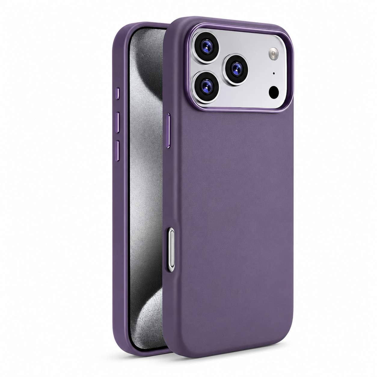 Premium iPhone Case MagSafe Compatible Leather Cover Magnetic Back Shockproof Protective Cover Anti Scratch Slim Half Wrapped Design