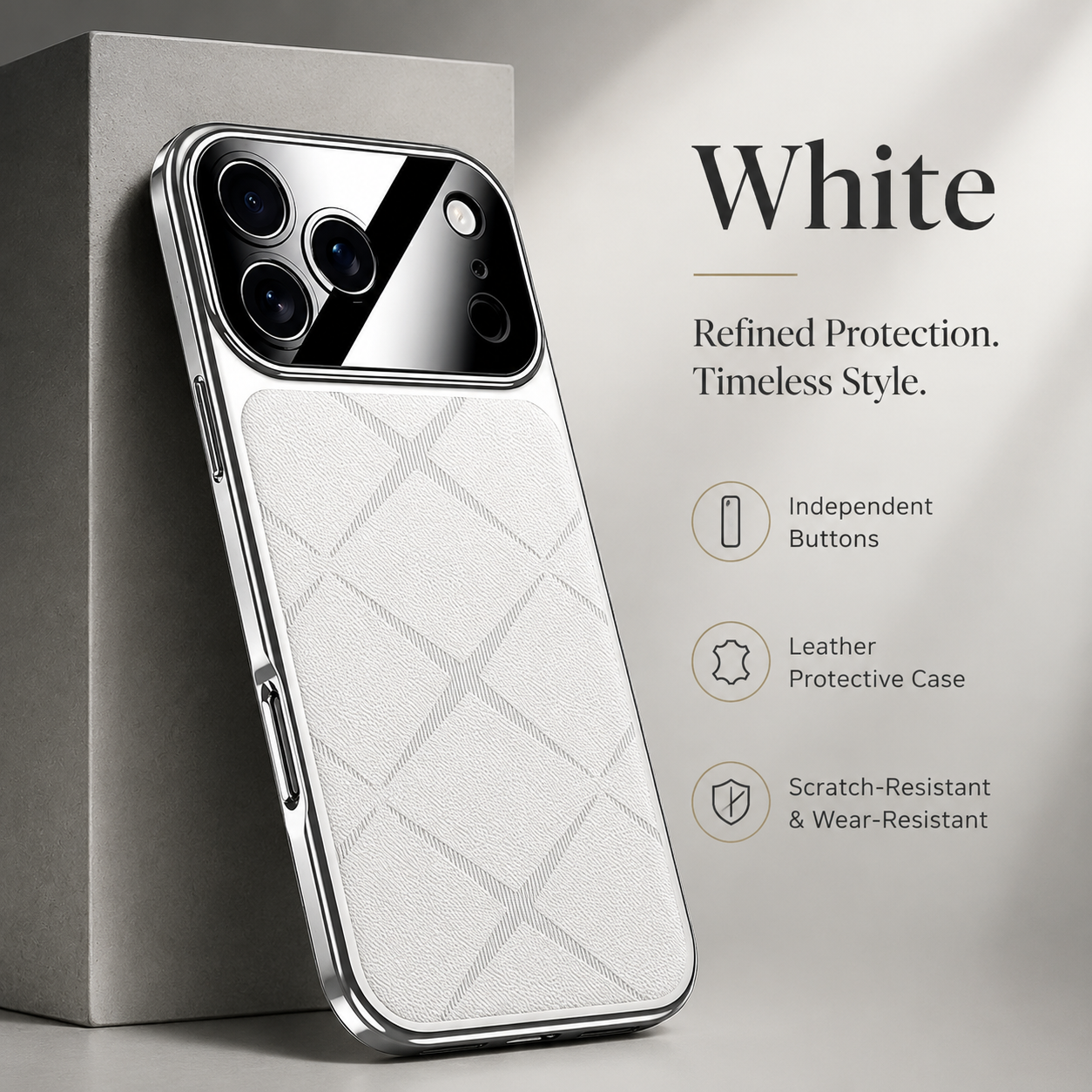 Premium iPhone Case MagSafe Compatible Leather Protective Cover Shockproof Bumper Camera Lens Protection Anti Scratch Tough Slim Full Coverage