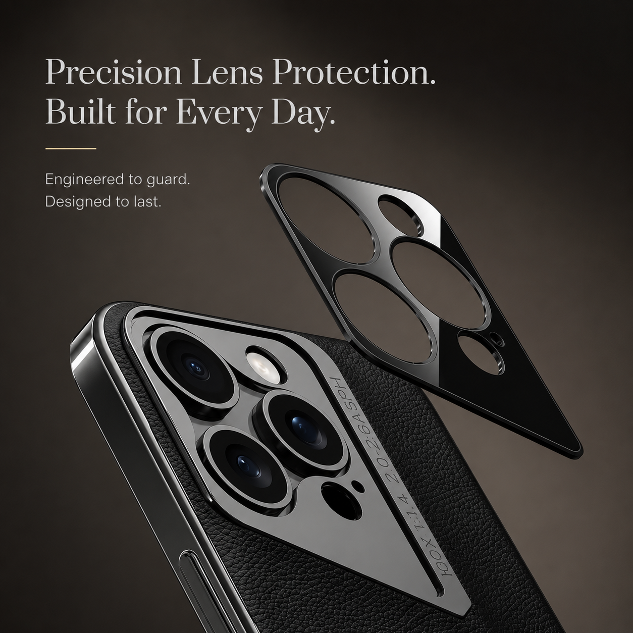 Premium iPhone Case Vegan Leather Hard Back Cover Camera Lens Protection Anti Fingerprint Anti Scratch Slim Lightweight Full Coverage Design