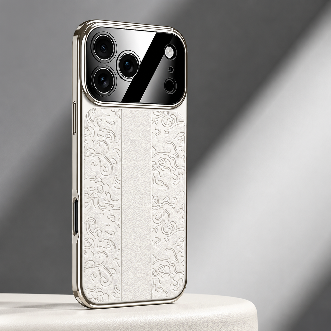 Premium iPhone Case Leather Electroplated Soft TPU Magnetic Shockproof Protective Cover Luxury Slim Half Wrapped Full Coverage Design Anti Scratch Case