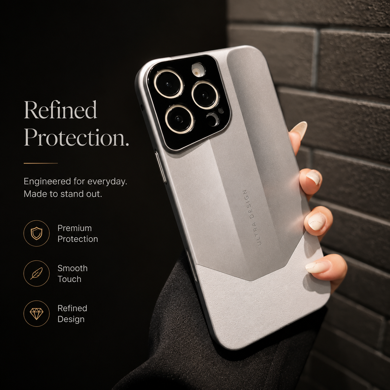 Premium iPhone Case MagSafe Compatible Luxury Leather Protective Cover PC Hybrid Shockproof Anti Scratch Non Slip Slim Camera Lens Protection Full Coverage
