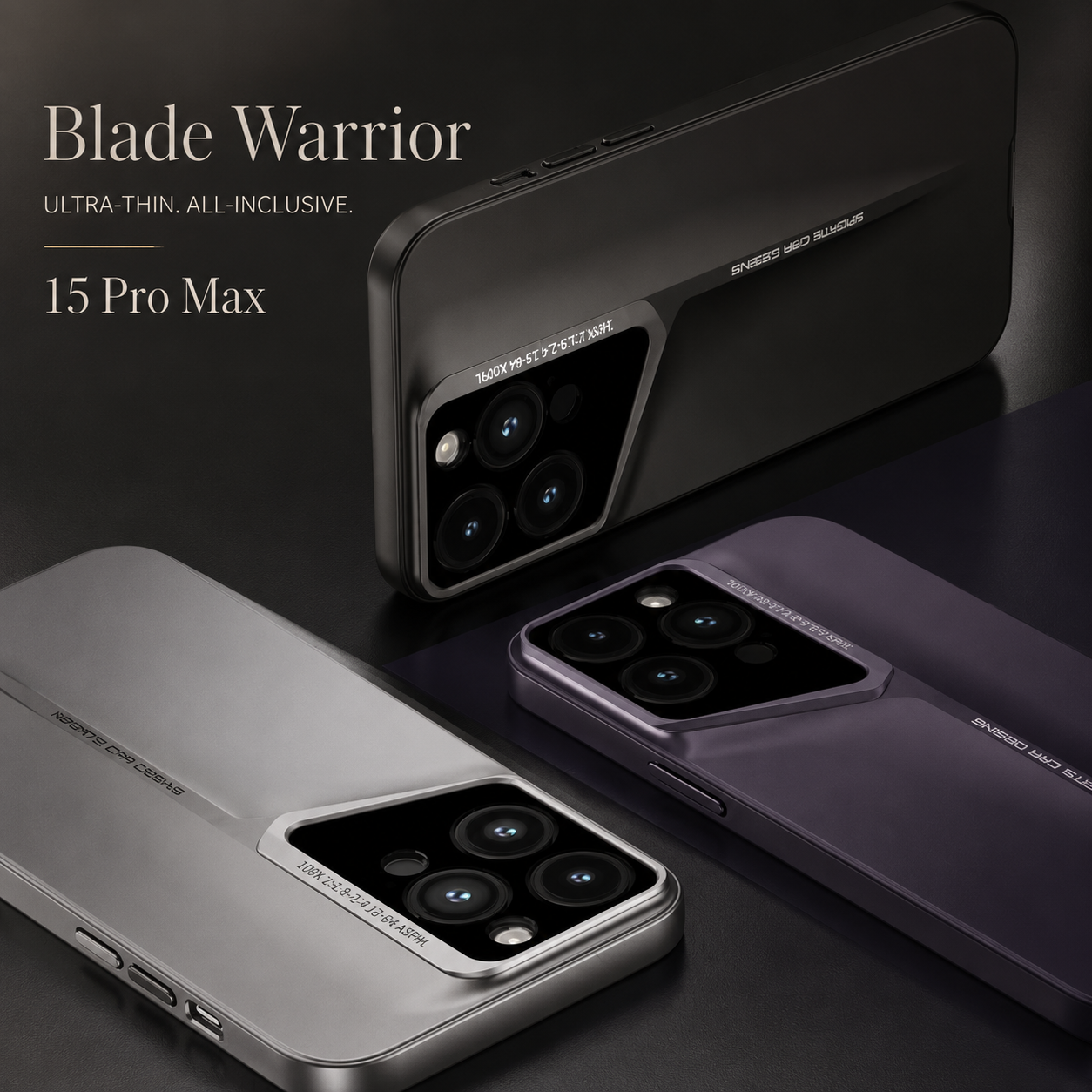 Premium iPhone Case Ultra Thin Protective Cover Titanium Style Shockproof Camera Lens Protection Anti Scratch Lightweight Anti Slip Slim Full Coverage