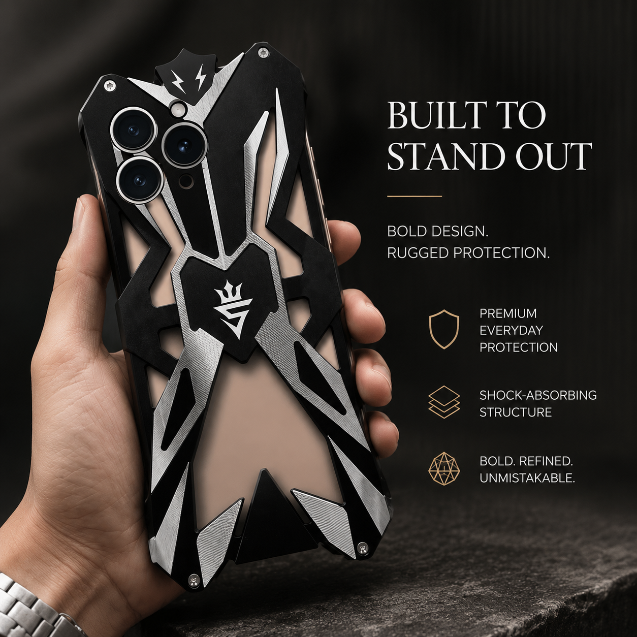 Premium iPhone Case MagSafe Compatible Magnetic Protective Cover Aluminum Armor Frame Shockproof Camera Lens Protection Ultra Thin Slim Full Coverage Design