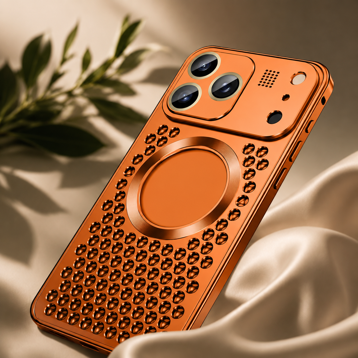 Premium iPhone Case Magnetic Aluminum Alloy Frame Shockproof Protective Cover Heat Dissipation Camera Lens Guard Slim Metal Design Full Coverage