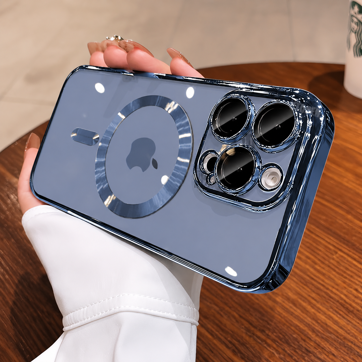 Premium iPhone Case MagSafe Compatible Magnetic Transparent TPU Protective Cover Shockproof Camera Lens Protection Anti Yellowing Slim Full Coverage