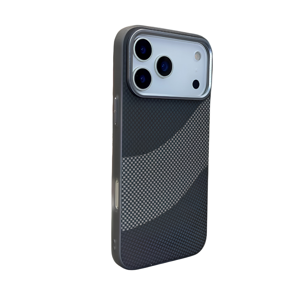 Premium iPhone Case MagSafe Compatible Carbon Fiber Armor Cover Alloy Camera Guard Shockproof Full Coverage Non Slip PC Anti Scratch Design