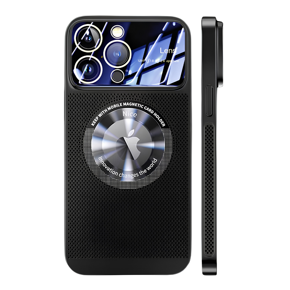 Premium iPhone Case MagSafe Compatible Magnetic Protective Cover Cooling Mesh Back Shockproof Camera Lens Protection Slim Full Coverage