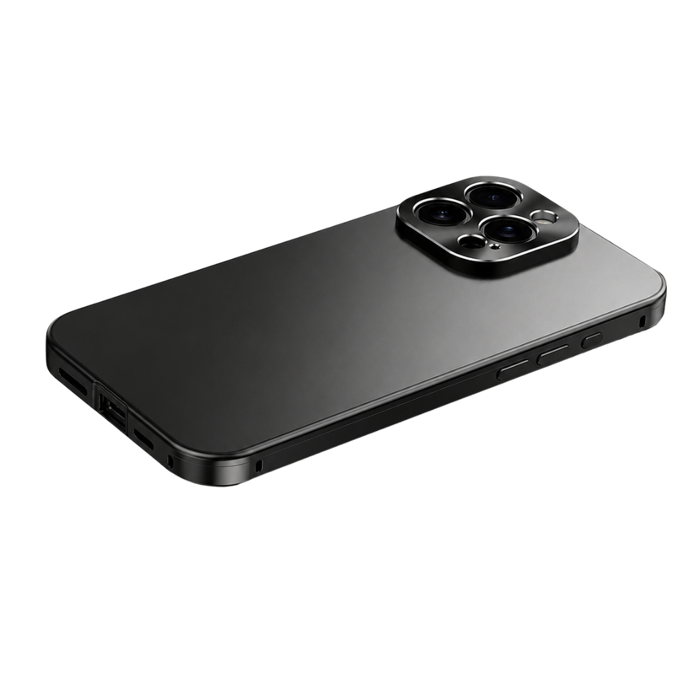 Premium iPhone Case MagSafe Compatible Magnetic Aluminum Frame Shockproof Protective Cover Camera Lens Protection Slim Metal Design Wireless Charging Compatible