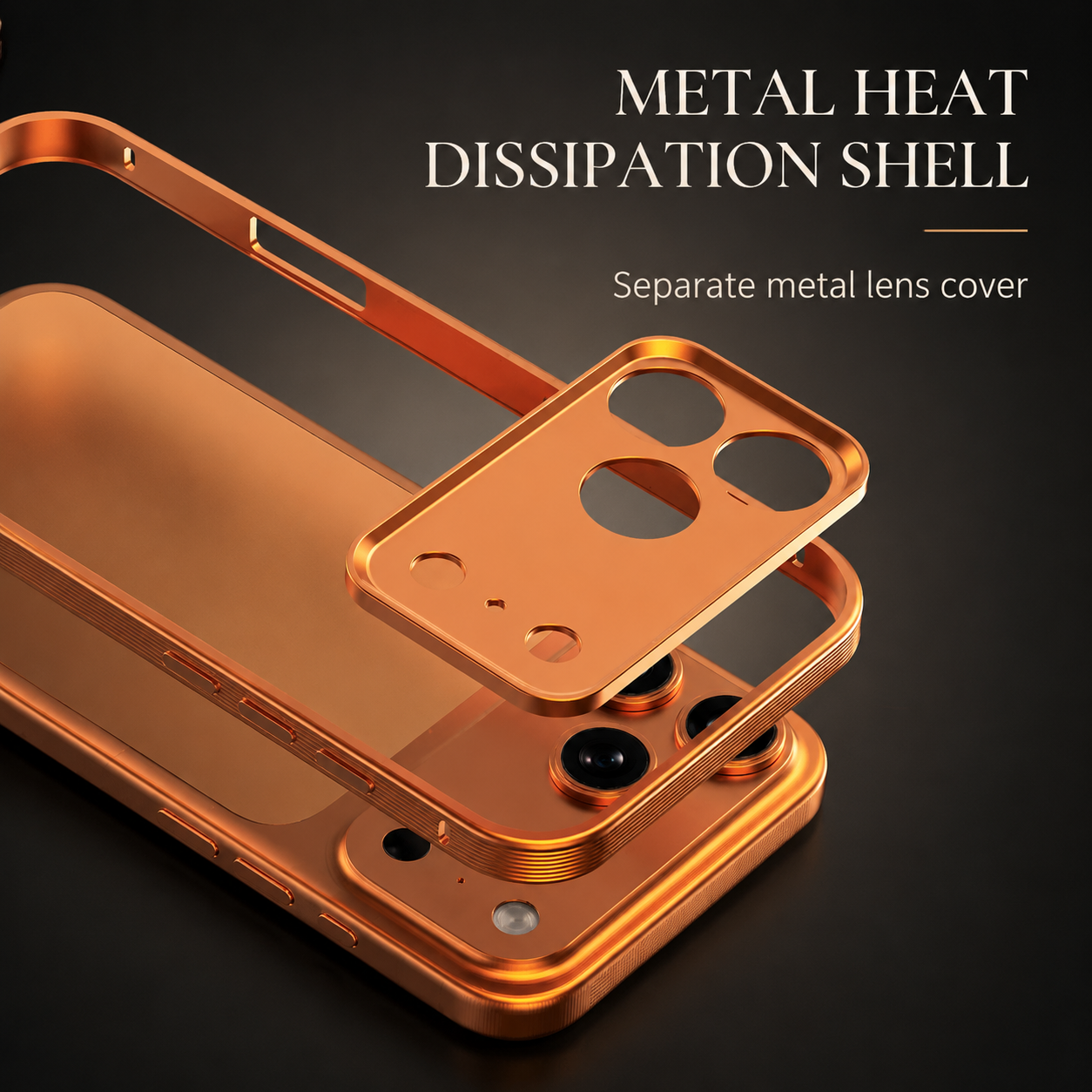 Premium iPhone Case MagSafe Compatible Magnetic Metal Frame Cover Heat Dissipation Design Shockproof Protective Camera Lens Guard Anti Slip Grip Slim Structure