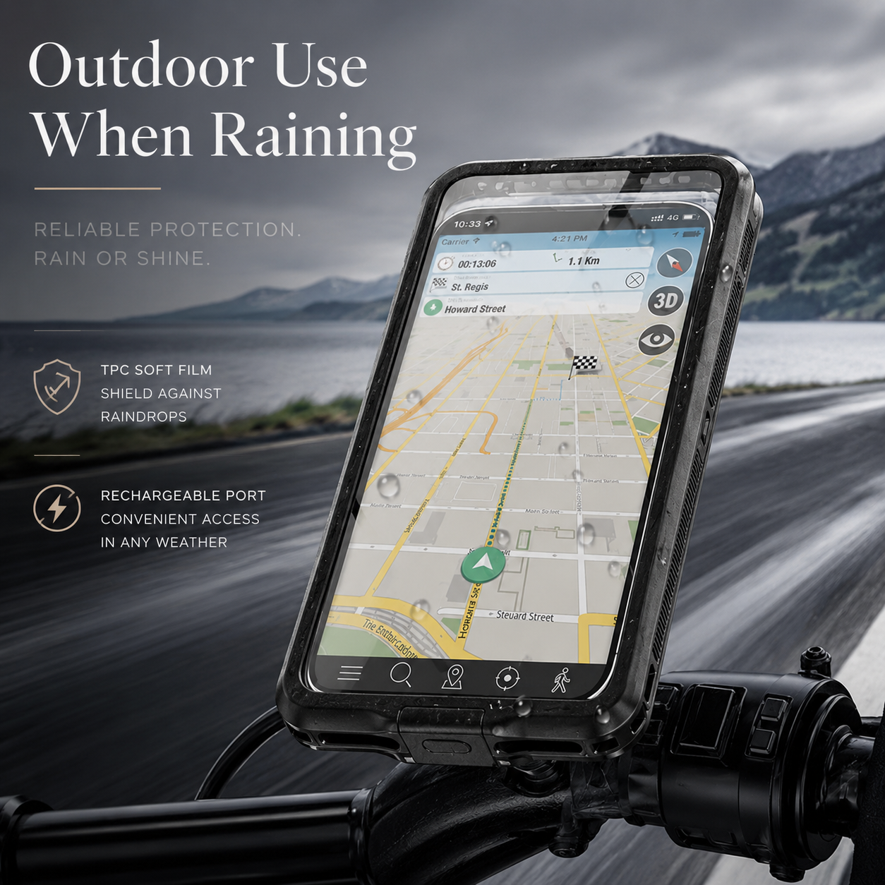 Premium iPhone Case Waterproof IP68 Protective Cover Full Body Shockproof Vacuum Seal System Underwater Touchscreen Access Dustproof Durable Design