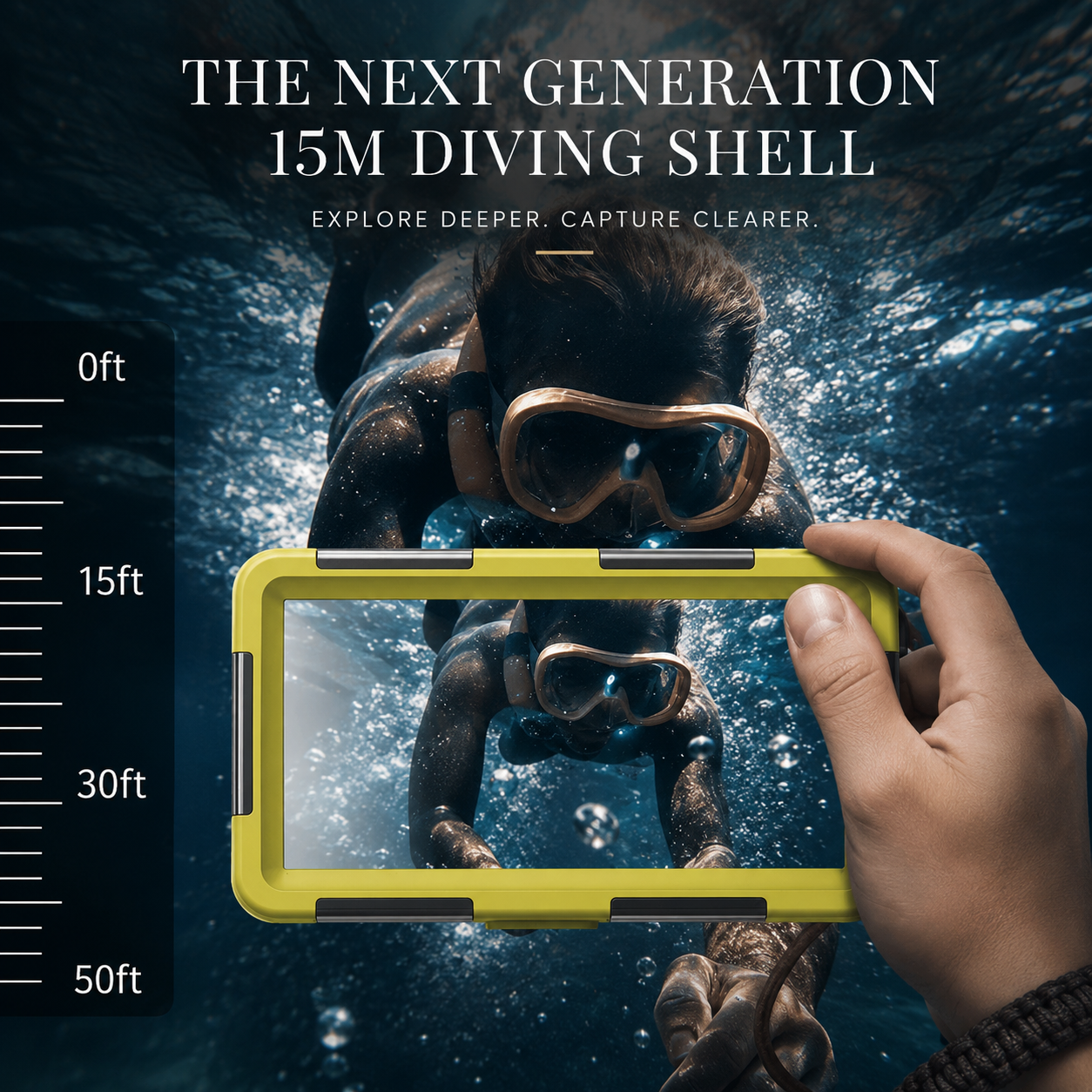 Premium Waterproof iPhone Case IP68 Protective Cover Full Body Shockproof Anti Scratch Sealed Underwater Protection Lanyard Durable Design Case
