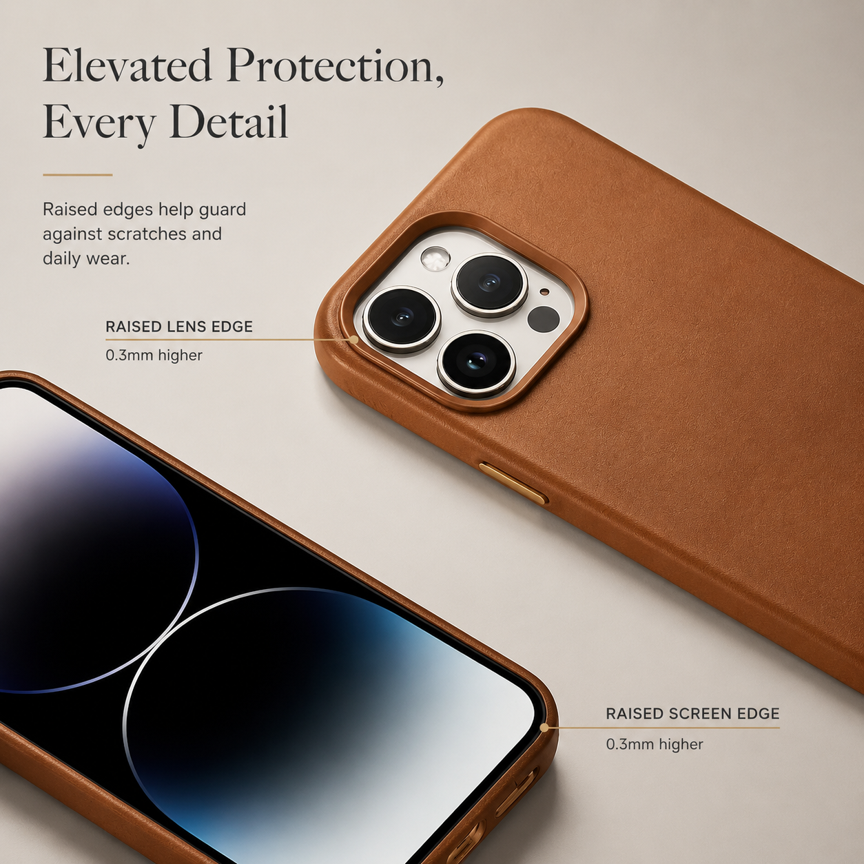 Premium iPhone Case MagSafe Compatible Leather Cover Magnetic Back Shockproof Protective Cover Anti Scratch Slim Half Wrapped Design