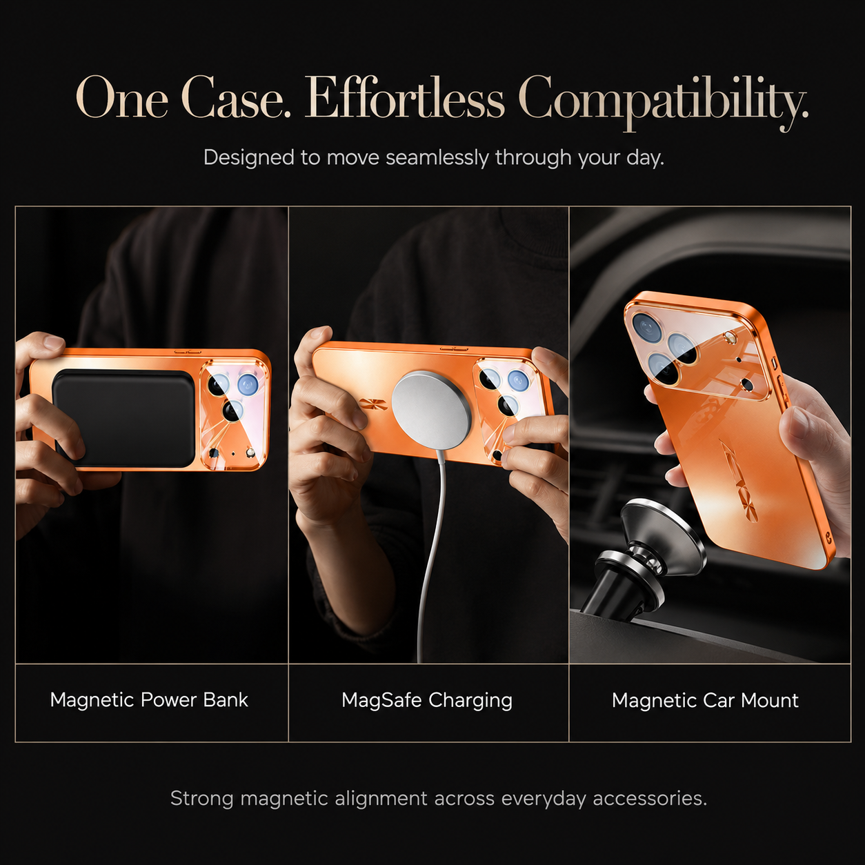 Premium iPhone Case MagSafe Compatible Magnetic Matte Cover Shockproof Protective Camera Lens Protection Ultra Thin Hard PC Back Full Coverage