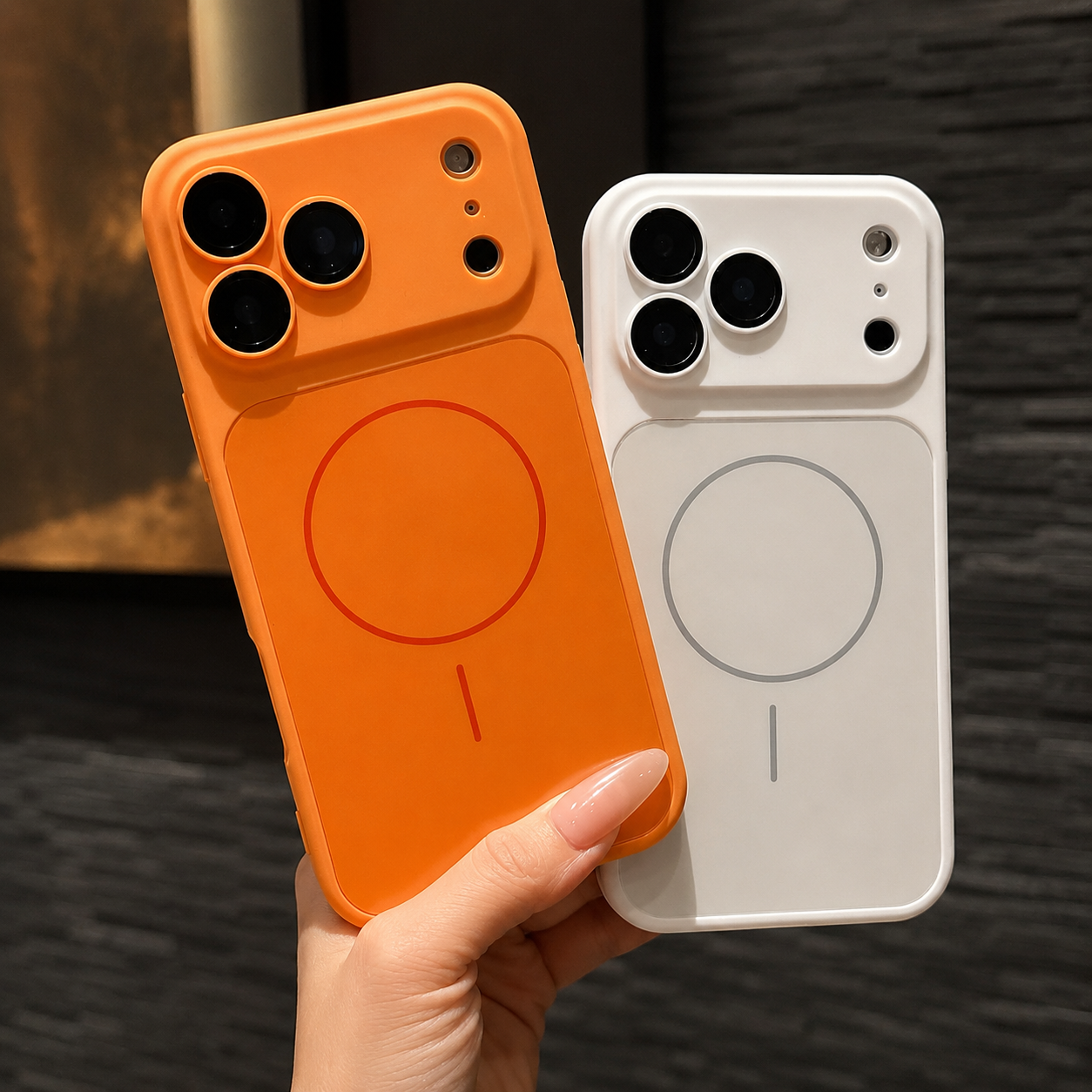 Premium iPhone Case MagSafe Compatible Magnetic Matte Protective Cover Shockproof PC Back Glass Camera Lens Guard Anti Fingerprint Slim Full Coverage Design