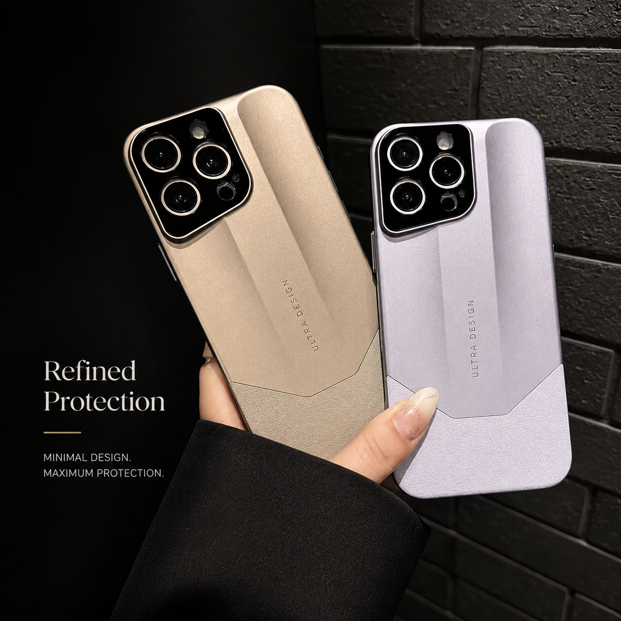 Premium iPhone Case MagSafe Compatible Luxury Leather Protective Cover PC Hybrid Shockproof Anti Scratch Non Slip Slim Camera Lens Protection Full Coverage