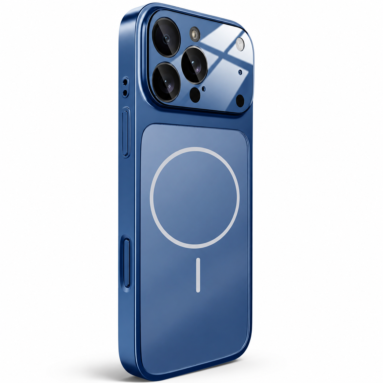 Premium iPhone Case MagSafe Compatible Magnetic Nano Matte Glass Back Cover Shockproof Armor Frame Camera Lens Protection Ultra Thin Full Coverage