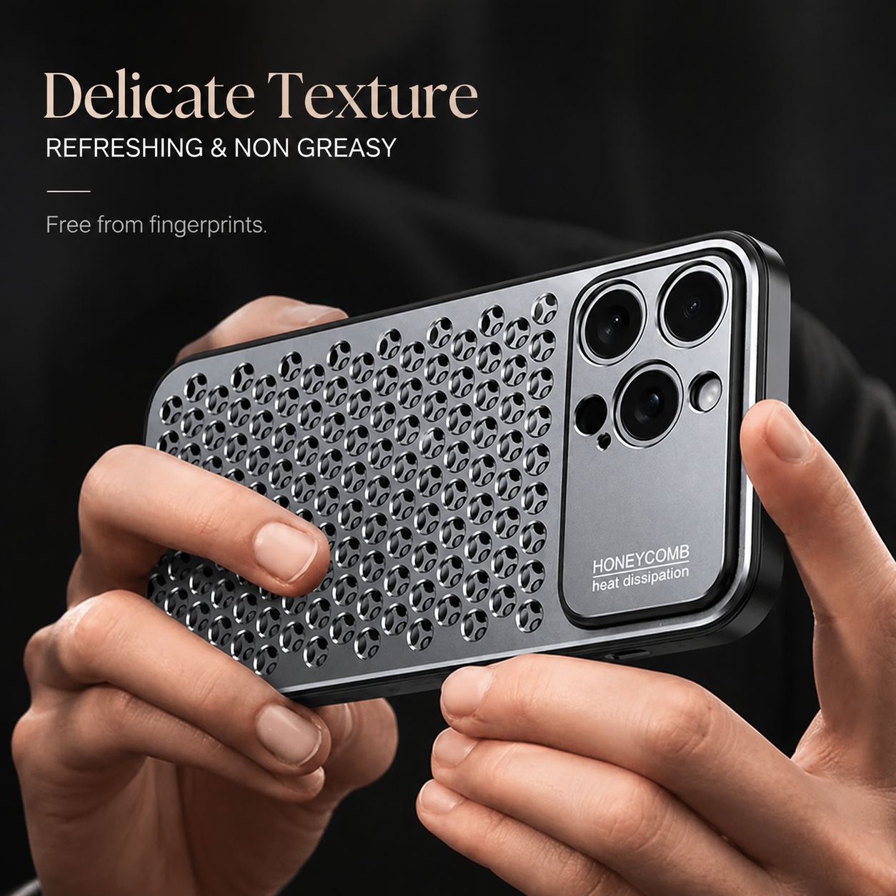 Premium iPhone Case Aluminum Alloy Protective Cover Breathable Metal Frame Shockproof Anti Fingerprint Scratch Resistant Slim Lightweight Design