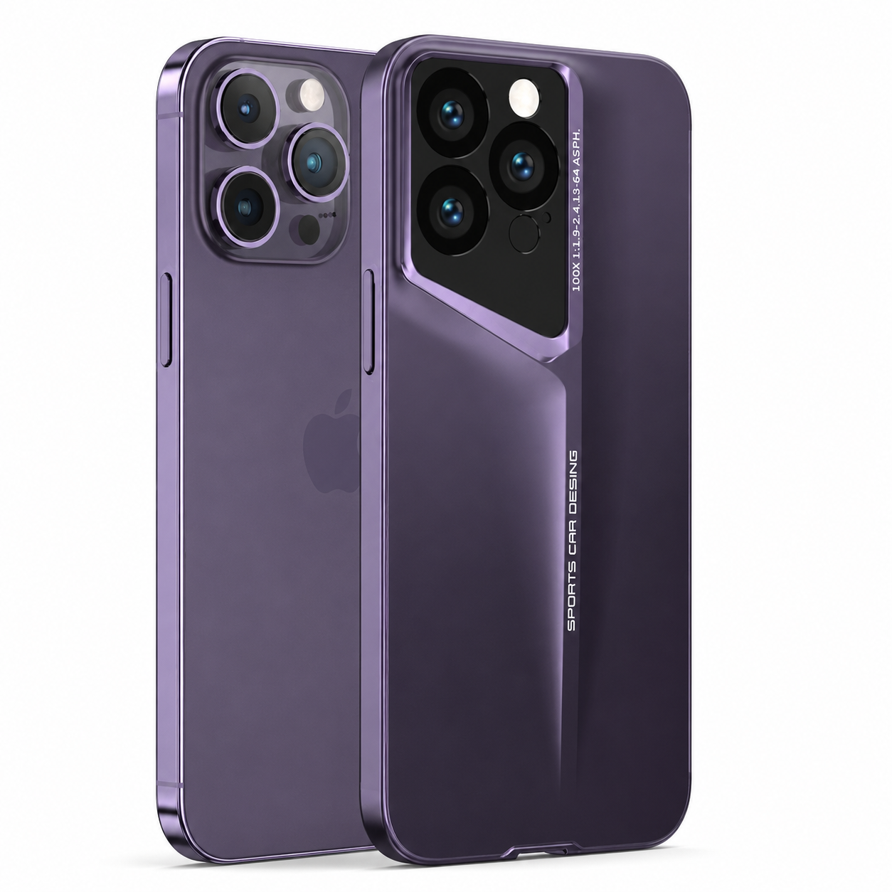 Premium iPhone Case Ultra Slim Magnetic Hard PC Cover Matte Blade Texture Frosted Lens Protection Shockproof Non Slip Full Coverage Design
