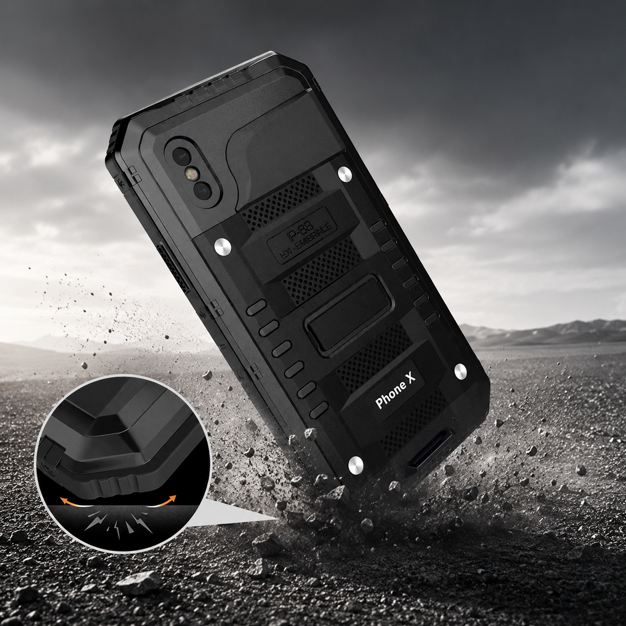 Premium iPhone Case MagSafe Compatible IP68 Waterproof Aluminum Armor Cover Magnetic Shockproof Full Body Camera Guard Rugged Protective Design