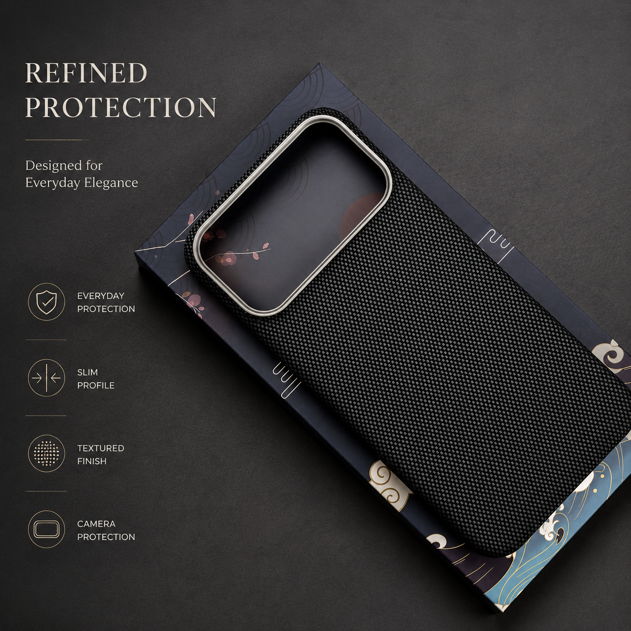 Premium iPhone Case MagSafe Compatible Aramid Carbon Fiber Ultra Thin Magnetic Protective Cover Shockproof Lightweight Slim Minimalist Design