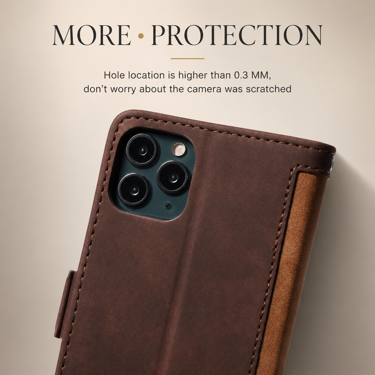 Premium iPhone Case Leather Wallet Flip Cover MagSafe Compatible Card Holder Magnetic Closure Shockproof Camera Protection Stand Full Coverage