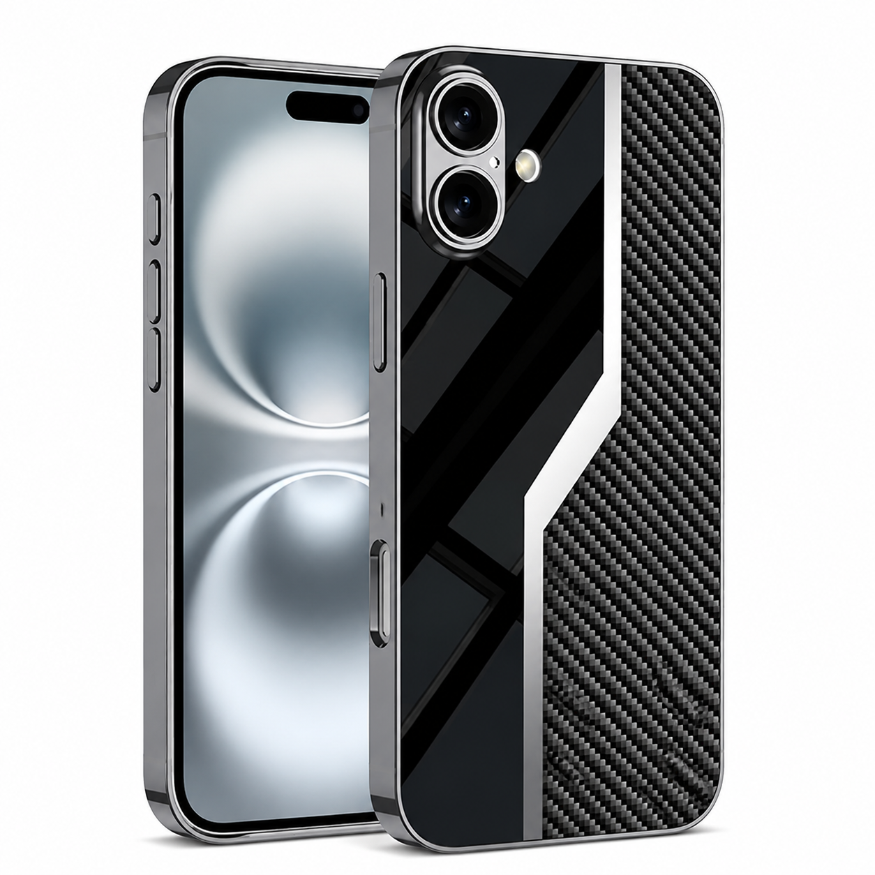 Premium iPhone Case Leather Plating Cover Soft TPU Edge Camera Lens Protection Shockproof Anti Scratch Ultra Thin Full Coverage Protective Design