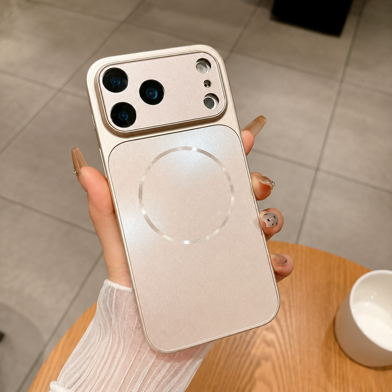 Premium iPhone Case MagSafe Compatible Magnetic Matte Protective Cover Shockproof PC Back Glass Camera Lens Guard Anti Fingerprint Slim Full Coverage Design