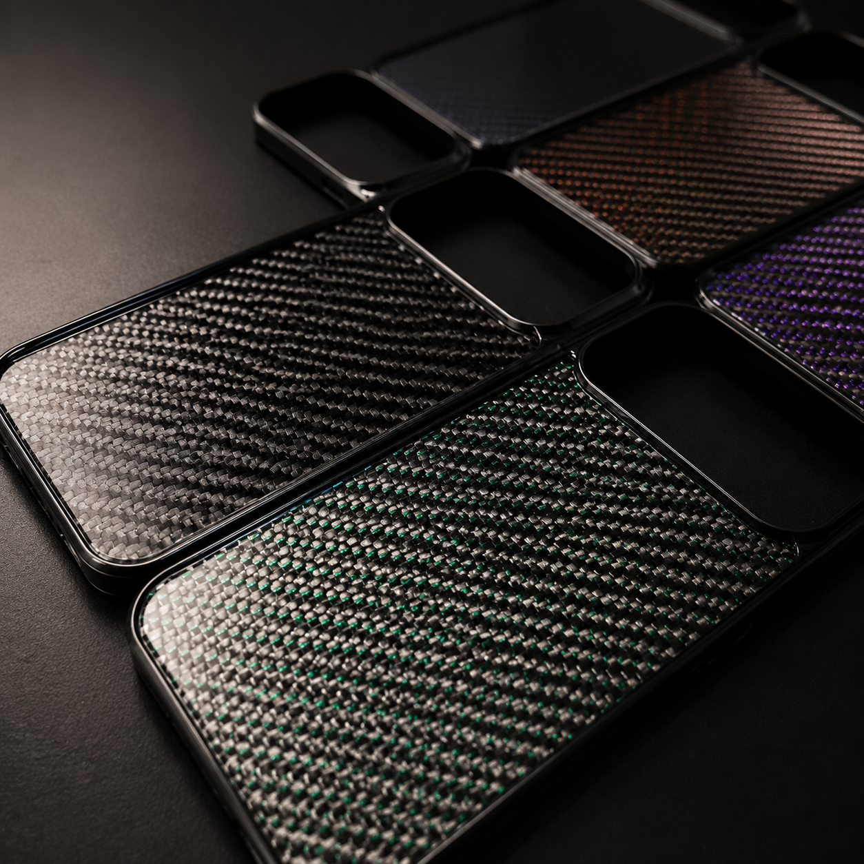 Premium iPhone Case MagSafe Compatible Woven Carbon Fiber Cover Dual Layer Shockproof Full Coverage Anti Scratch Lightweight Non Slip Design