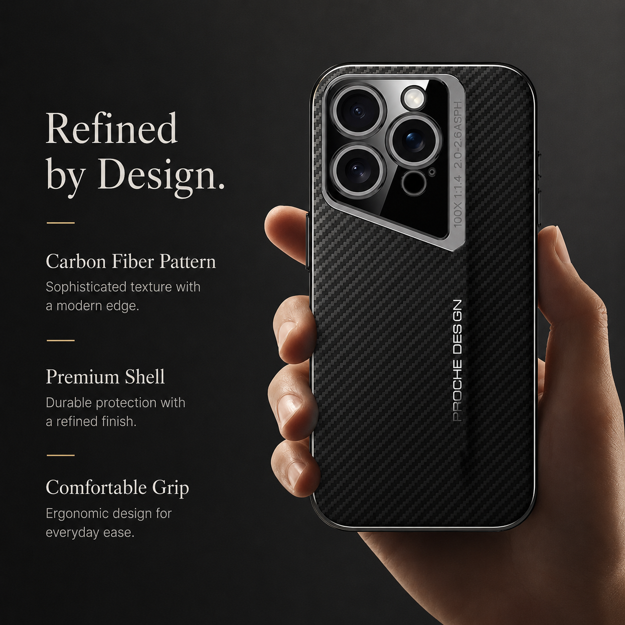 Premium iPhone Case Carbon Fiber Electroplated Protective Cover MagSafe Compatible Magnetic Shockproof Non Slip Anti Fingerprint Full Coverage Design