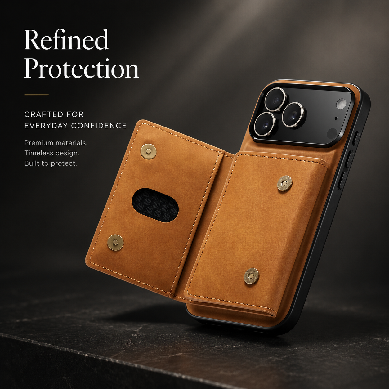Premium iPhone Case Detachable Magnetic Wallet Cover Leather Card Holder Kickstand Shockproof Protective Cover Anti Scratch Full Body Slim