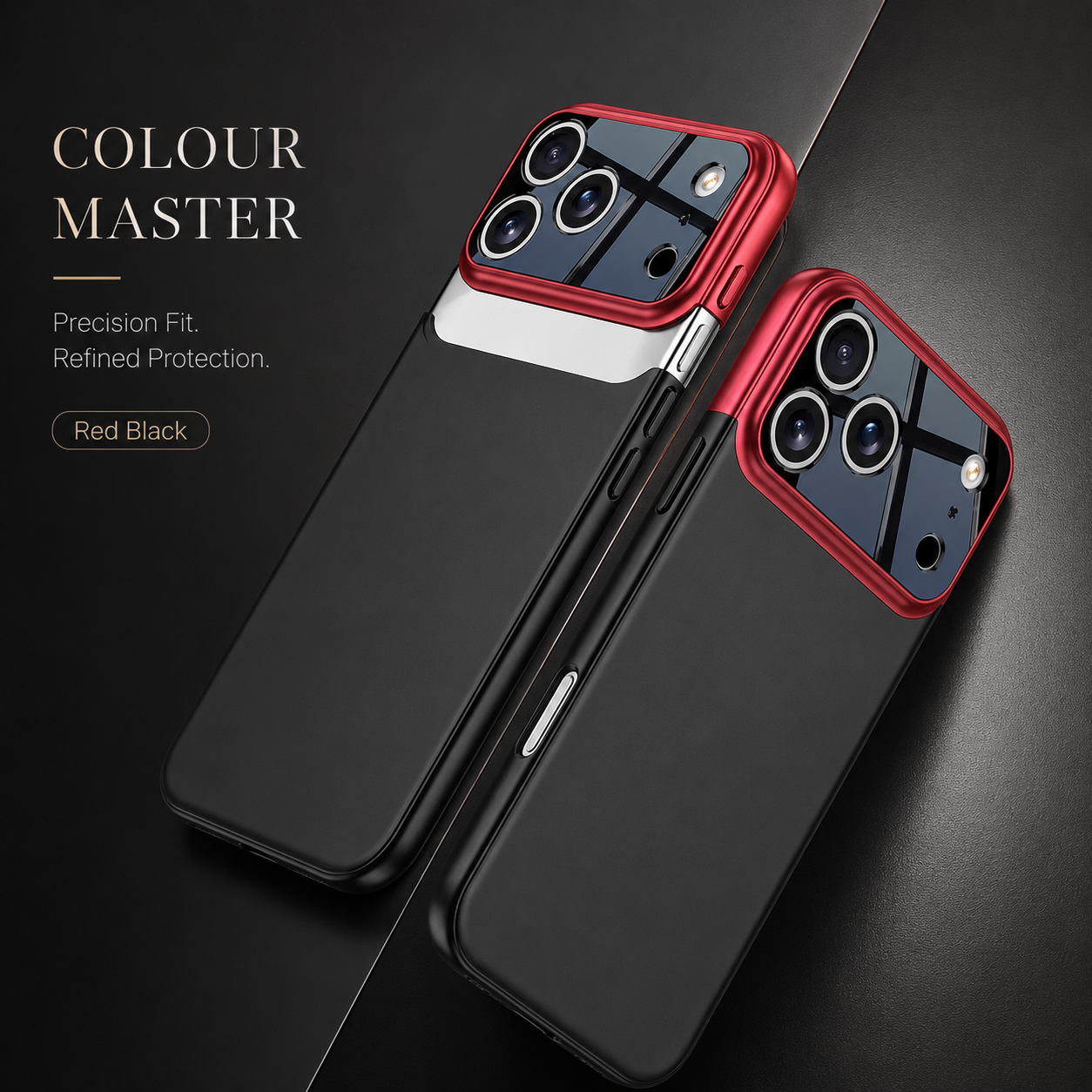 Premium iPhone Case Slim Hard Protective Cover Camera Lens Protection Shockproof Anti Scratch Matte Non Slip Two Tone Full Coverage