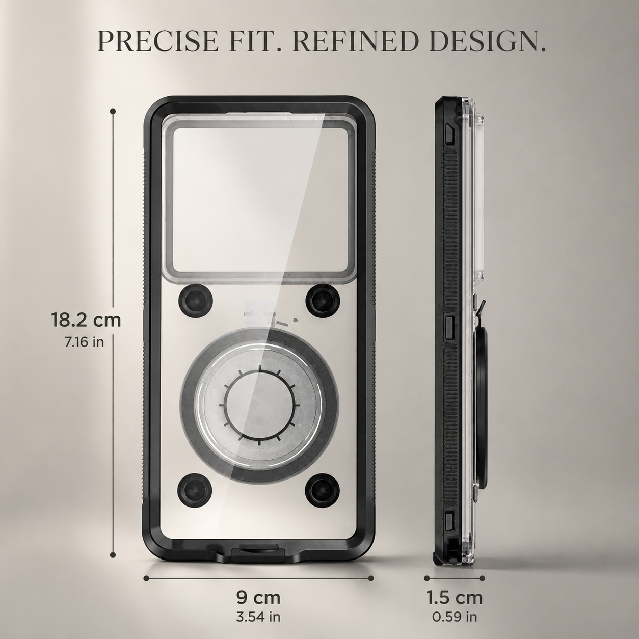 Premium iPhone Case Waterproof IP68 Protective Cover Full Body Shockproof Vacuum Seal System Underwater Touchscreen Access Dustproof Durable Design