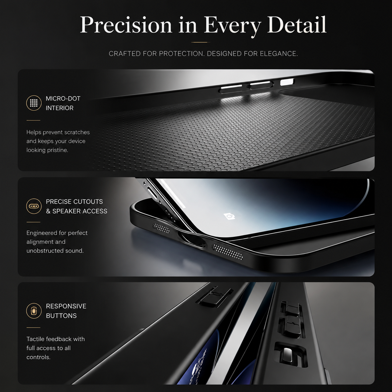 Premium iPhone Case Metal Back Protective Cover Shockproof Silicone Frame Camera Lens Protection Anti Scratch Heavy Duty Slim Full Coverage