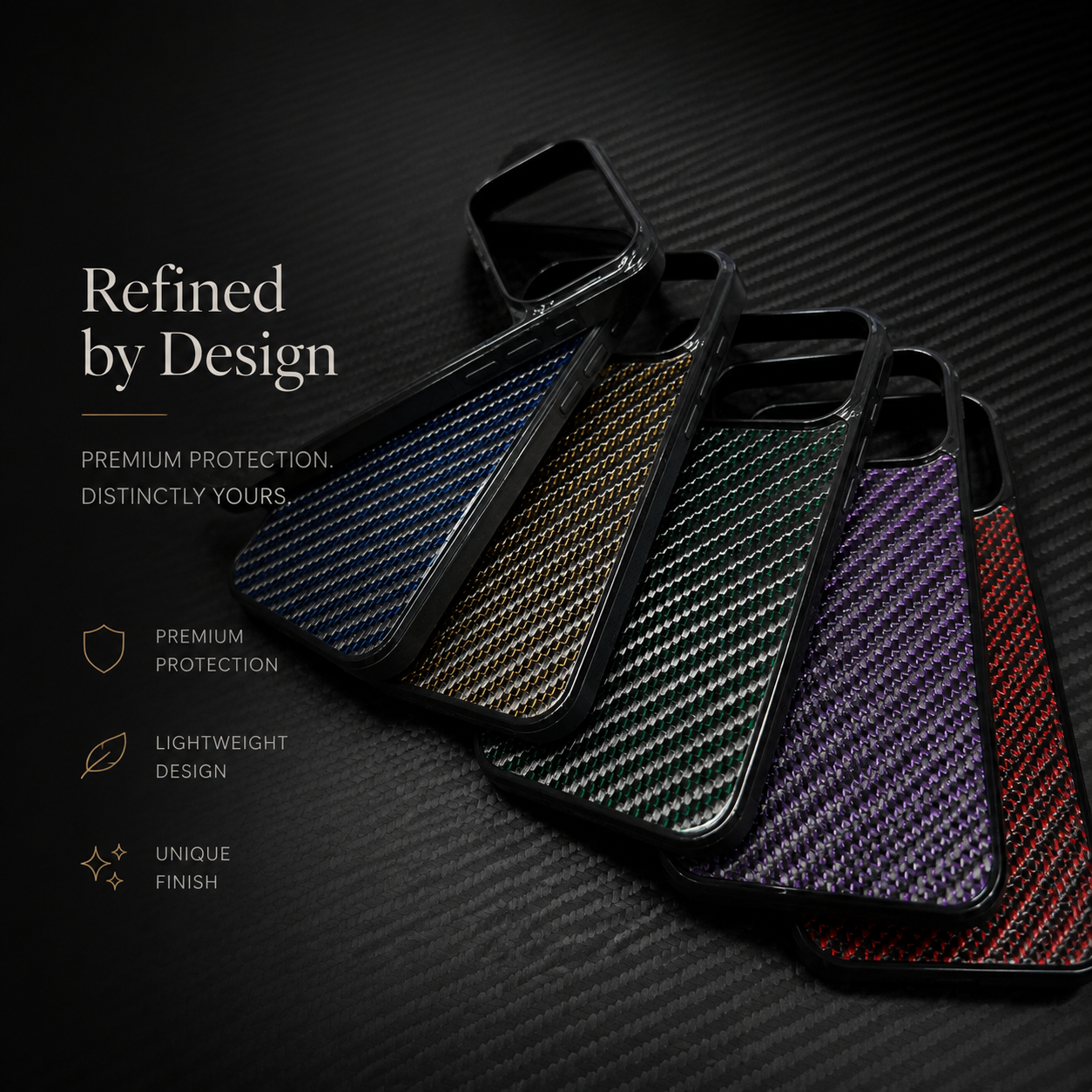 Premium iPhone Case MagSafe Compatible Woven Carbon Fiber Cover Dual Layer Shockproof Full Coverage Anti Scratch Lightweight Non Slip Design