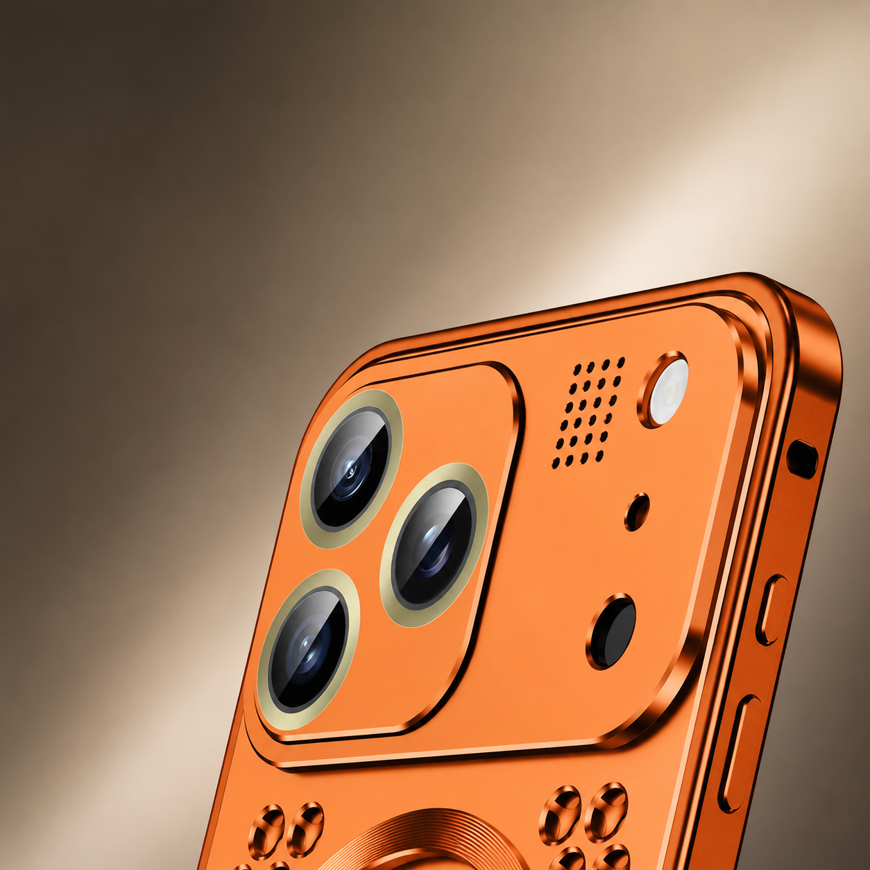 Premium iPhone Case Magnetic Aluminum Alloy Frame Shockproof Protective Cover Heat Dissipation Camera Lens Guard Slim Metal Design Full Coverage