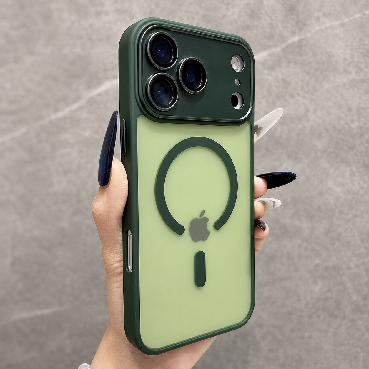 Premium iPhone Case MagSafe Compatible Matte Translucent Cover Magnetic PC TPU Hybrid Shockproof Anti Fingerprint Protective Slim Case
