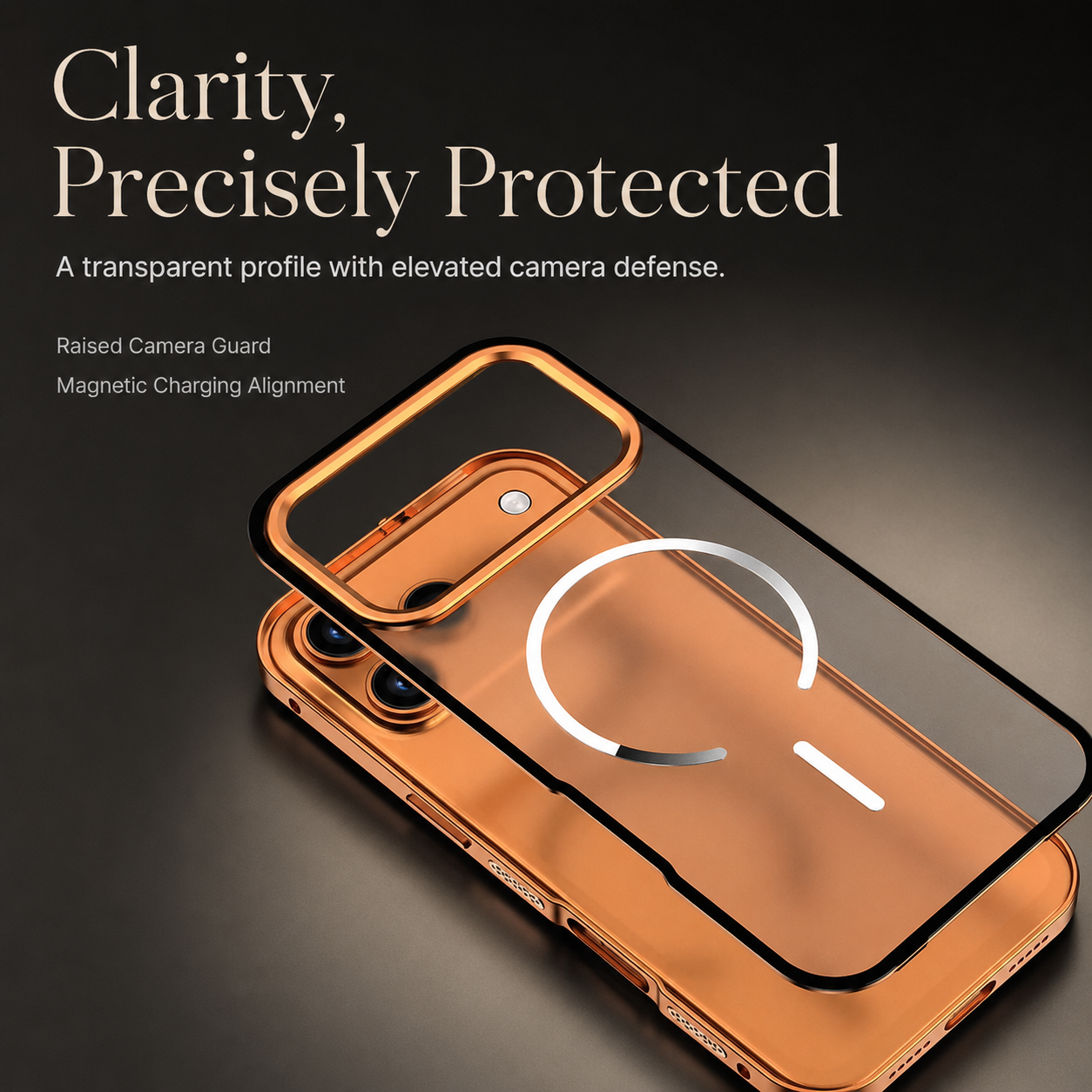 Premium iPhone Case MagSafe Compatible Magnetic Aluminum Frame Frosted Matte Shockproof Protective Camera Lens Protection Slim Design Full Coverage